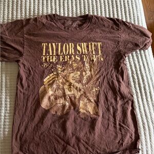 Taylor Swift Brown Crewneck Era Tour Logo Tee
